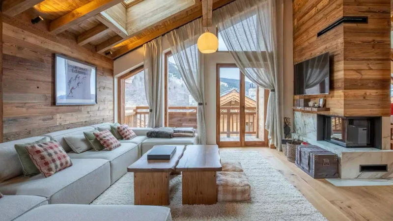Luxe skichalet met binnenzwembad en spa in Méribel